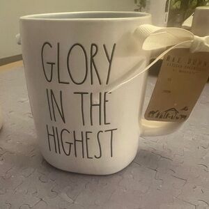 Rae Dunn Cream Mug - Glory in the Highest